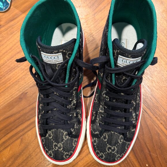Gucci Tennis 1977 High Top Sneaker 9US 8UK Black main image 7